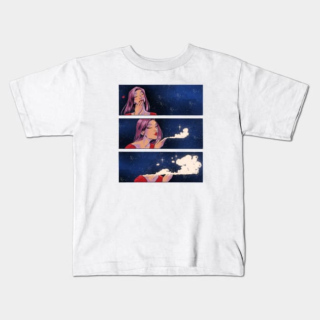 Air Kisses Kids T-Shirt by OhJessicaJessica